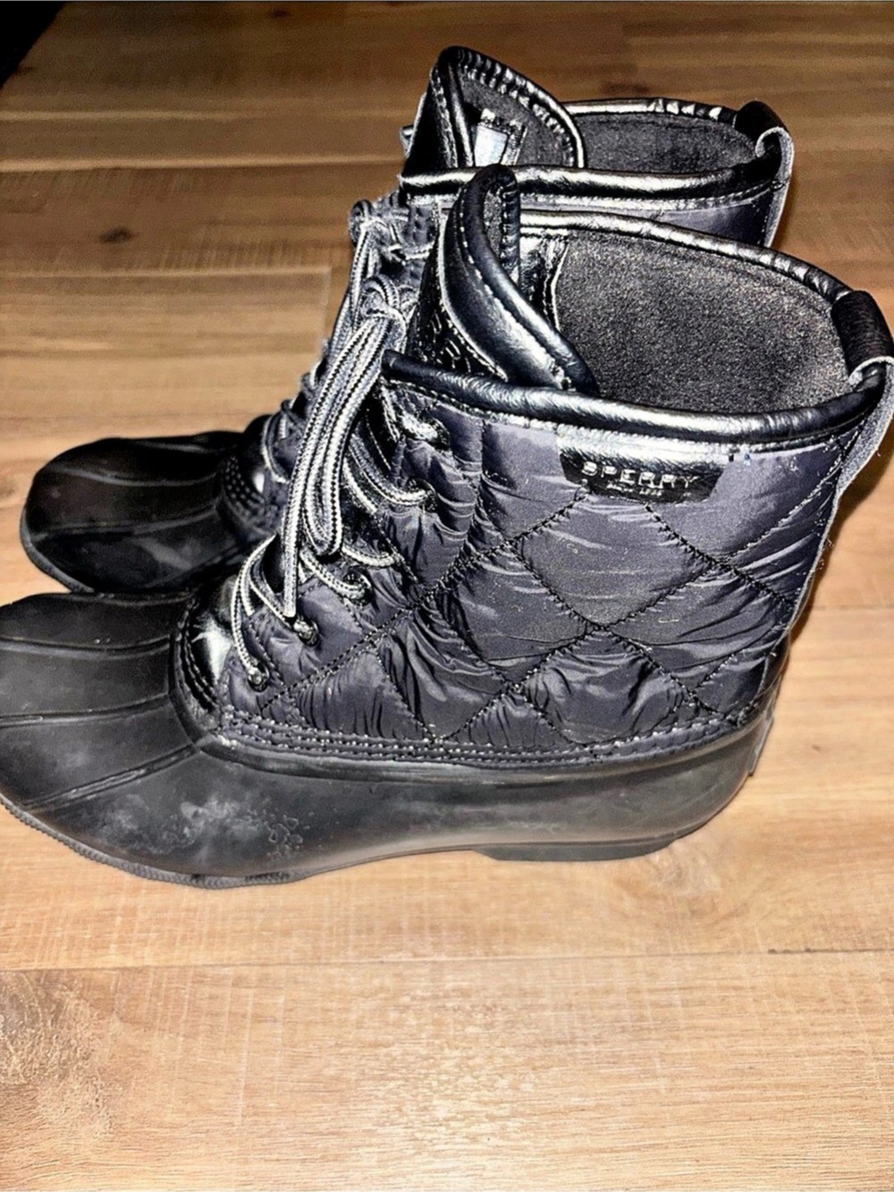 Sperry Renegade Quilted Black Duck Boots US 10.5 - Picture 3 of 8